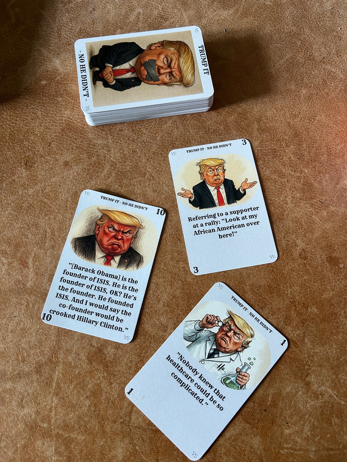 Kartenspiel: "Trump It ! - No he didn't -"